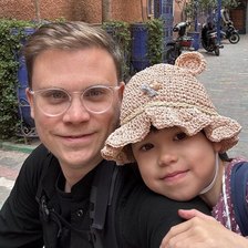 David and his daughter